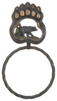 Black Bear Paw Towel Ring