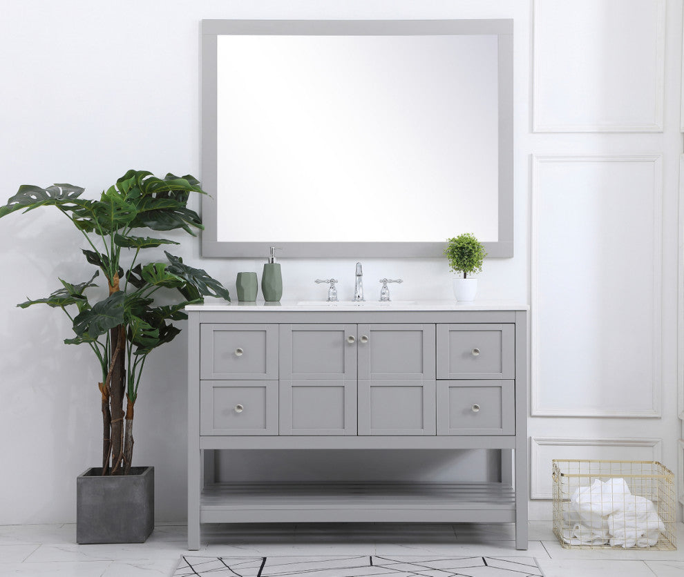 Tucker Grey 48" Single Sink Bathroom Vanity