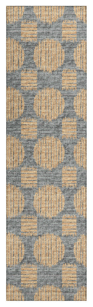 Indoor/Outdoor Sedona SN13 Eclipse Machine Washable 2'3" x 10' Runner Rug