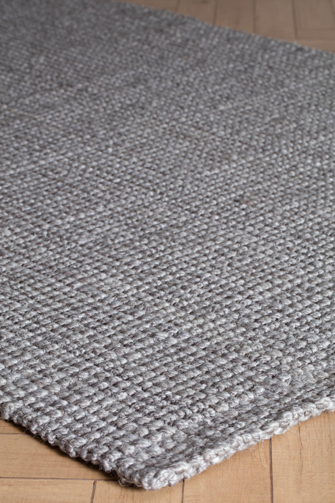 8'x10' Andes Gray Jute Area Rug