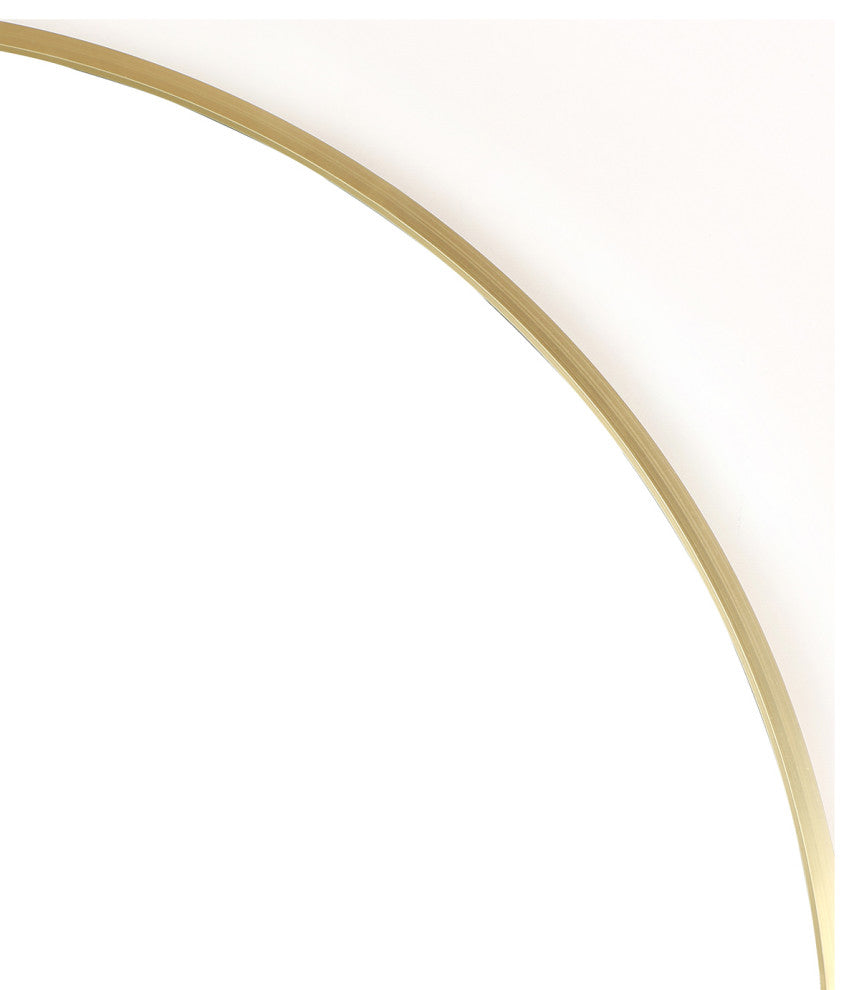 36"x24" Arch Gold Wall Mirror