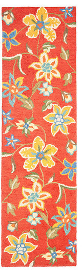 Safavieh Blossom Blm673A Floral Rug, Rust/Multi, 8'0"x10'0"