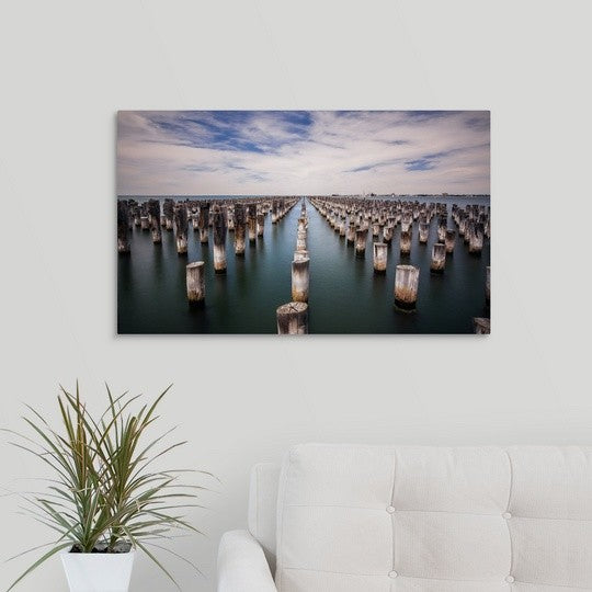 "Princes Pier" Wrapped Canvas Art Print, 30"x18"x1.5"