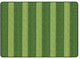 Flagship Carpets FA1007-32FS 6x8'4 Cozy BasketWeave Stripes/Green Rug