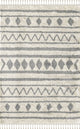 Abani Willow WIL120A Moroccan Tribal Ivory and Grey Area Rug