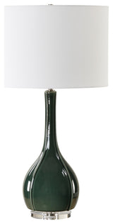 Uttermost Essex Green Glass Table Lamp