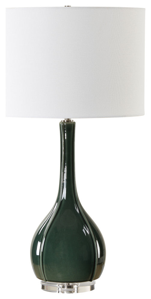Uttermost Essex Green Glass Table Lamp