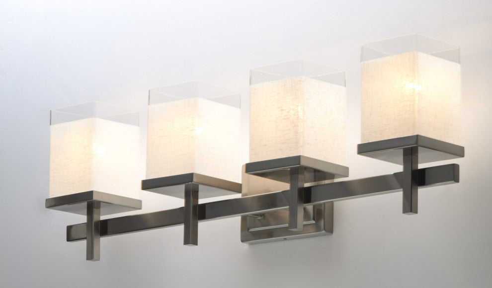 Maxim 2154LN Tetra 30"W Bathroom Light - Satin Nickel