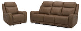 Haywood Butternut Power Reclining Sofa and Two Recliners