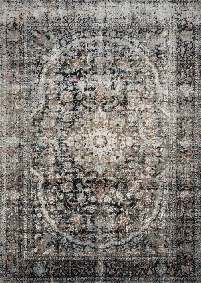 Anastasia Area Rug by Loloi, Charcoal/Sunset, 13'x18'