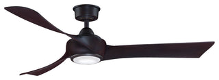 Fanimation Wrap Custom Ceiling Fan Dark Bronze/Dark Walnut with LED Light, 56"