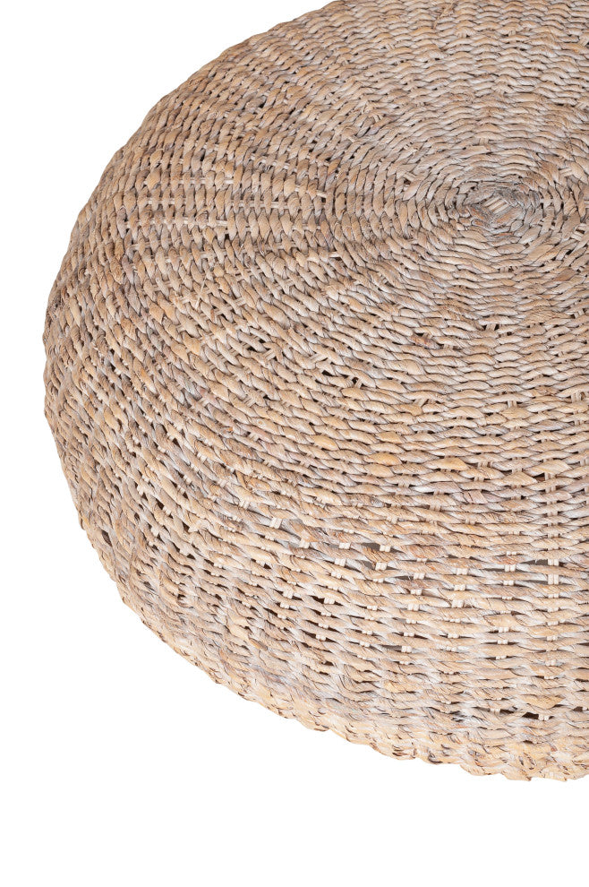 East at Main Sara Round Abaca Fiber Coffee Table