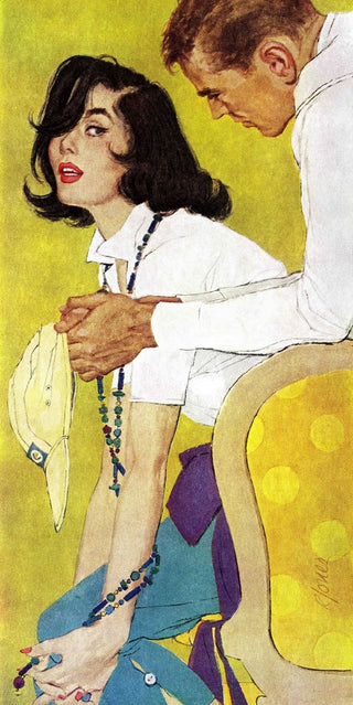 "Love is a Waiting Game" Painting Print on Wrapped Canvas