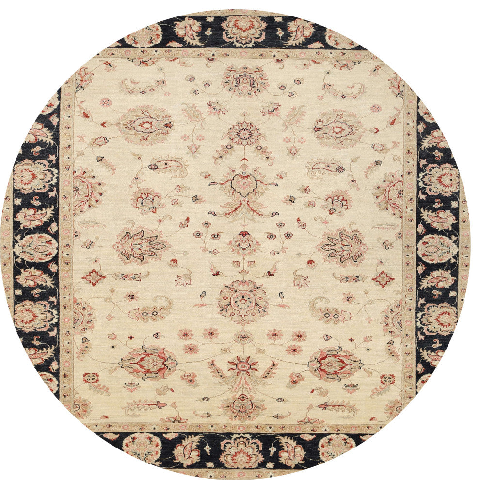 Ahgly Company Indoor Round Traditional Area Rugs, 3' Round
