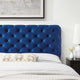 Lizzy Tufted Twin Performance Velvet Headboard Navy