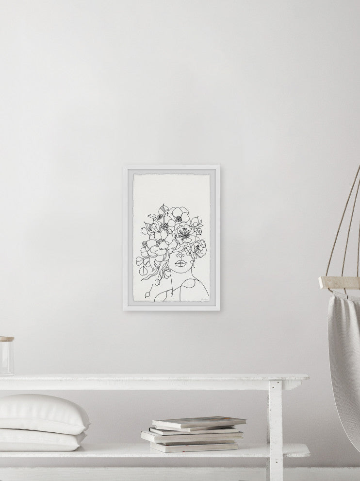 "Every Flower Blooms" Framed Painting Print, 8x12
