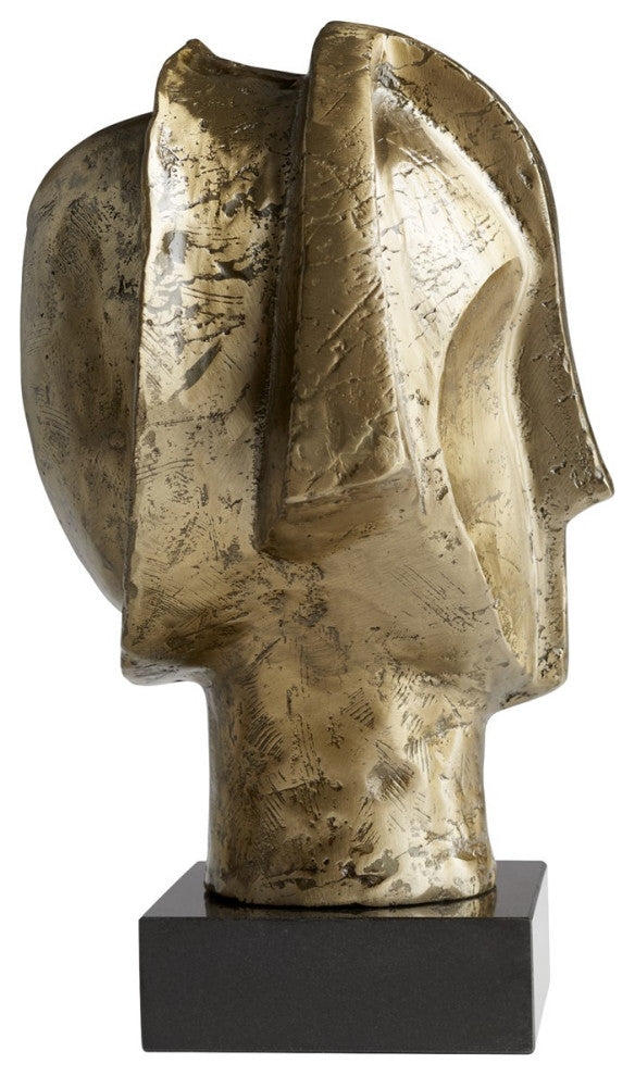 Cyan Stoicism Sculpture 11240, Gold
