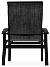 Belle Isle Sling Adjustable Outdoor Dining Chair, Augustine Shadow/Black