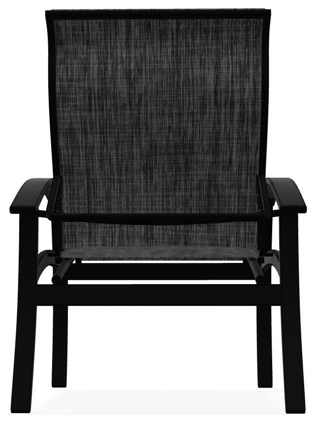 Belle Isle Sling Adjustable Outdoor Dining Chair, Augustine Shadow/Black