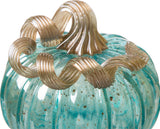 5.51" Blue Small Glass Pumpkin