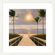 "Palm Winds" Framed Digital Print by Diane Romanello, 27x27"
