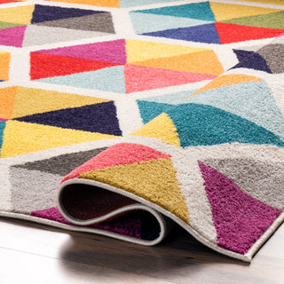 Nuloom Prismatic Simon Honeycomb Area Rug, Multicolor 8'x10'