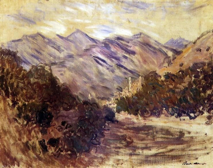 Claude Oscar Monet The Valley of the Nervia With Dolceacqua Gallery Wrap Canvas