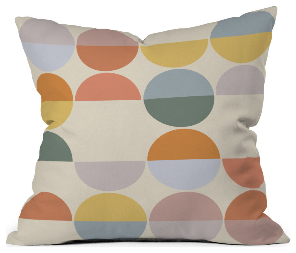 Alisa Galitsyna Pastel Geometric Shapes 2 Outdoor Throw Pillow
