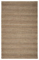 5" x 8" Tan and Gray Intricate Striped Area Rug