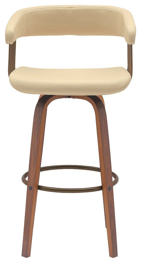 Topanga Upholstered Wood Bar or Counter Stool