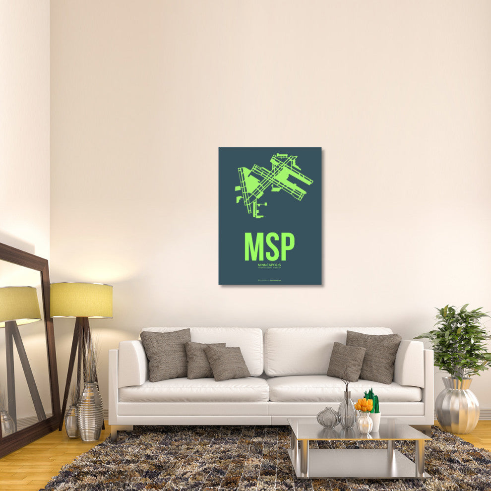"MSP Minneapolis Poster 2" Fine Art Print