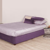 King Boxspring Cover, Bella Eggplant
