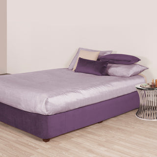 King Boxspring Cover, Bella Eggplant