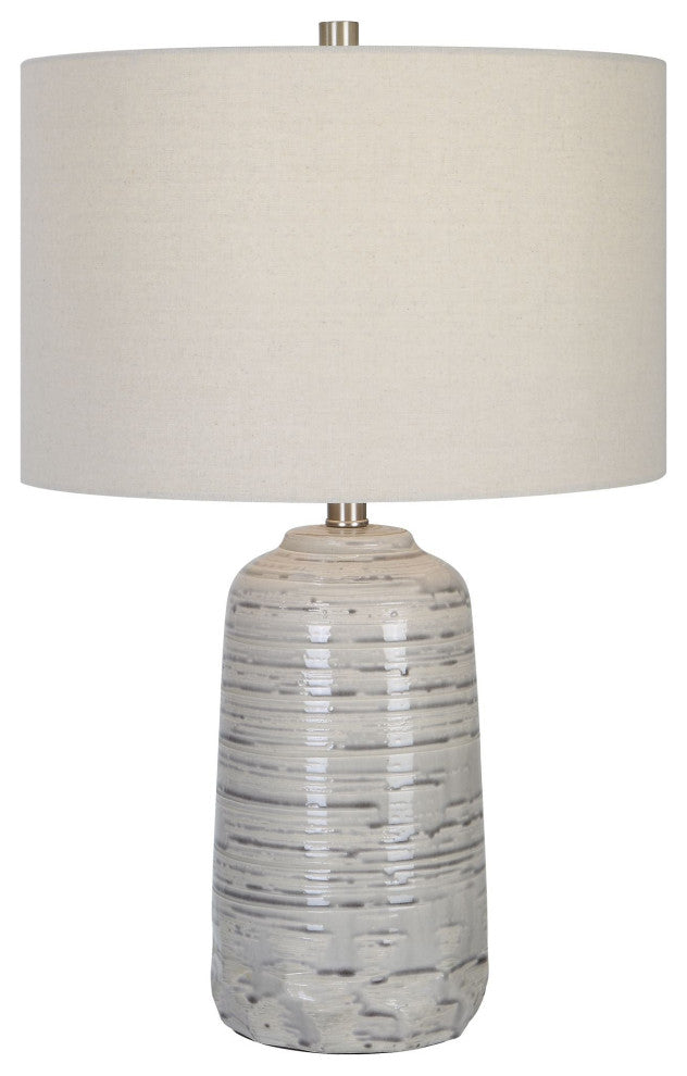 Uttermost Cyclone Ivory Table Lamp