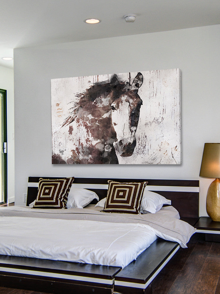 "Gorgeous Horse" Painting Print on Wrapped Canvas, 36"x24"