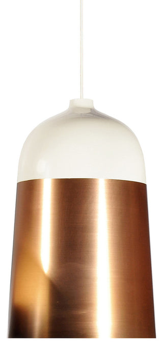 Innermost Glaze 32 Pendant, White & Copper