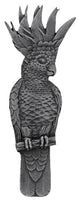 Cockatoo Pull Antique Brass Vertical, Left Side, Antique Pewter, Left