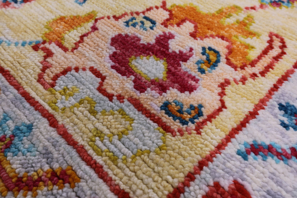 Handmade Turkish Oushak Wool Rug 8' 3" X 9' 10" - Q14829