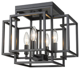 Zlite 454F-MB 4-Light Flush Mount, Other