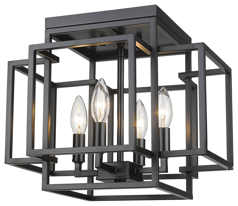 Zlite 454F-MB 4-Light Flush Mount, Other