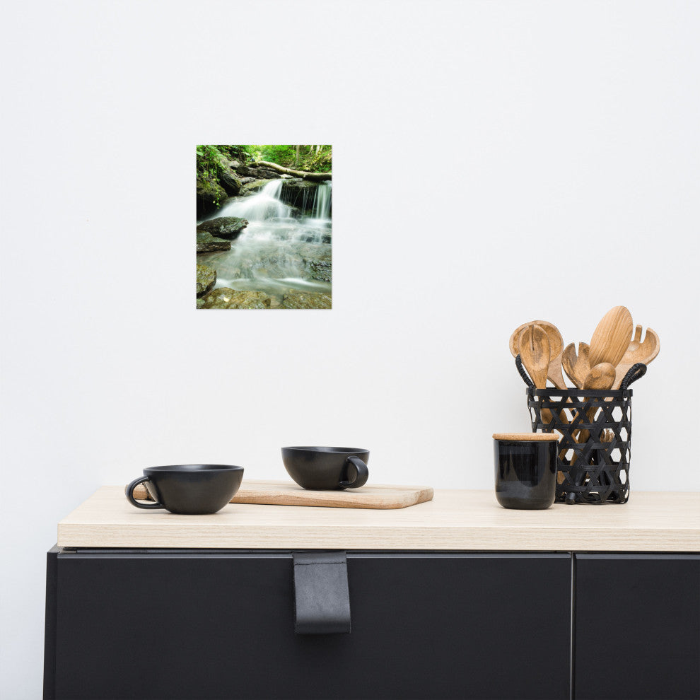 Pixley Falls 2 Landscape Photo, Waterfall Unframed Wall Art Print, 8" X 10"