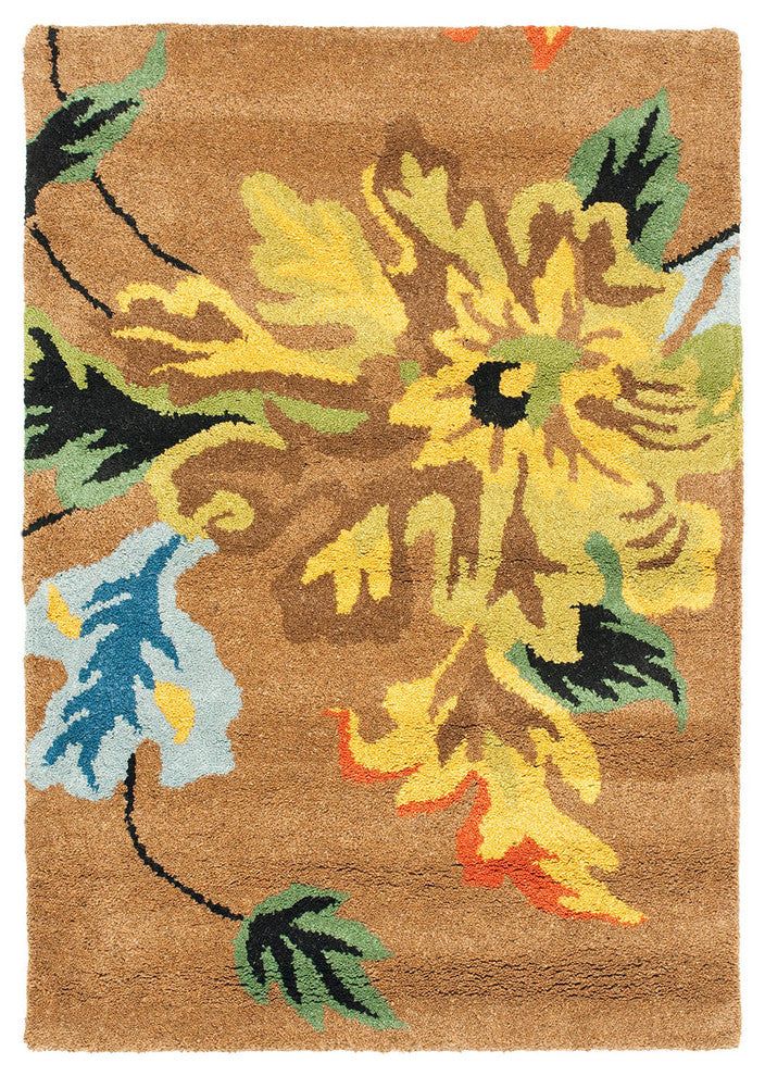 Safavieh Soho Soh735A Floral Rug, Brown/Multi, 8'0"x8'0" Round