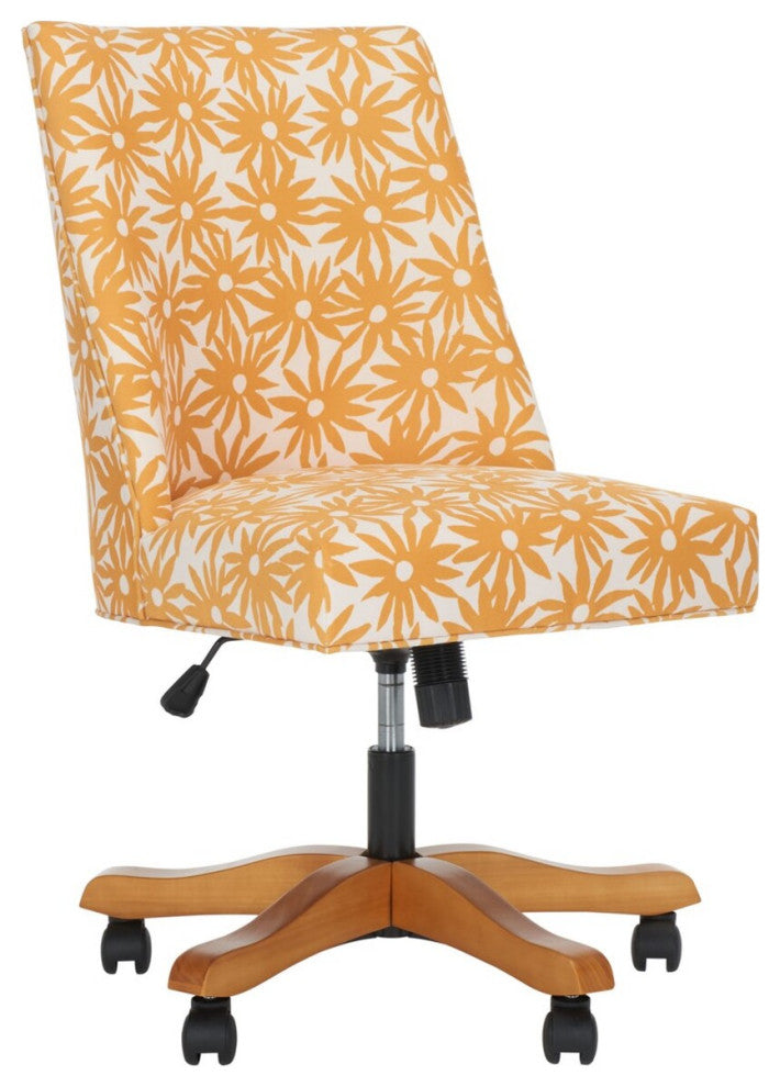 Safavieh Scarlet Desk Chair, Yellow/Flower