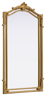 Home Living 33.5x66 Traditional Mirror, Gold Leaf