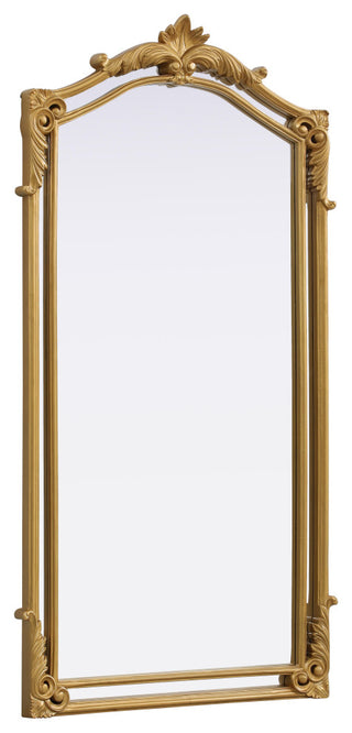 Home Living 33.5x66 Traditional Mirror, Gold Leaf