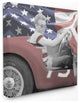 Stupell Industries Flag Car Vintage Hollywood Movie Star, 24 x 24