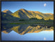 "Moon and Twin Peaks reflected in lake, Colorado"  by Tim Fitzharris, 17x13"
