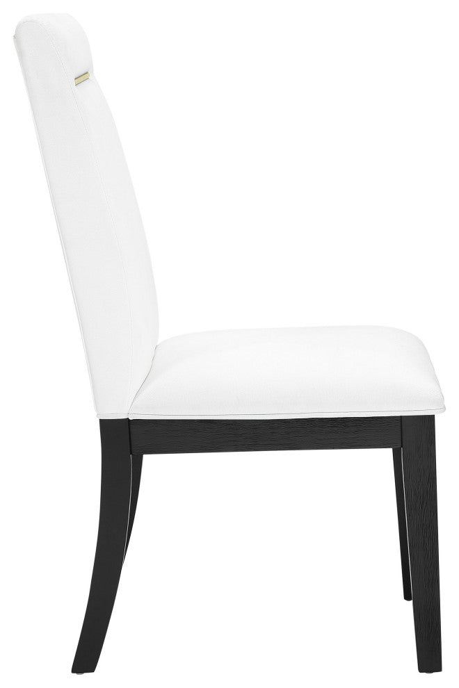 Yves 9-Piece Dining Set, White, With 6 Chairs