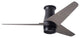 Velo Flush DC Fan, Dark Bronze Finish, 48" Graywash Blades, No Light