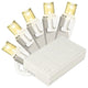 5Mm Conical Battery Operated Warm White LEDs 50 Count Light Set On White Wire